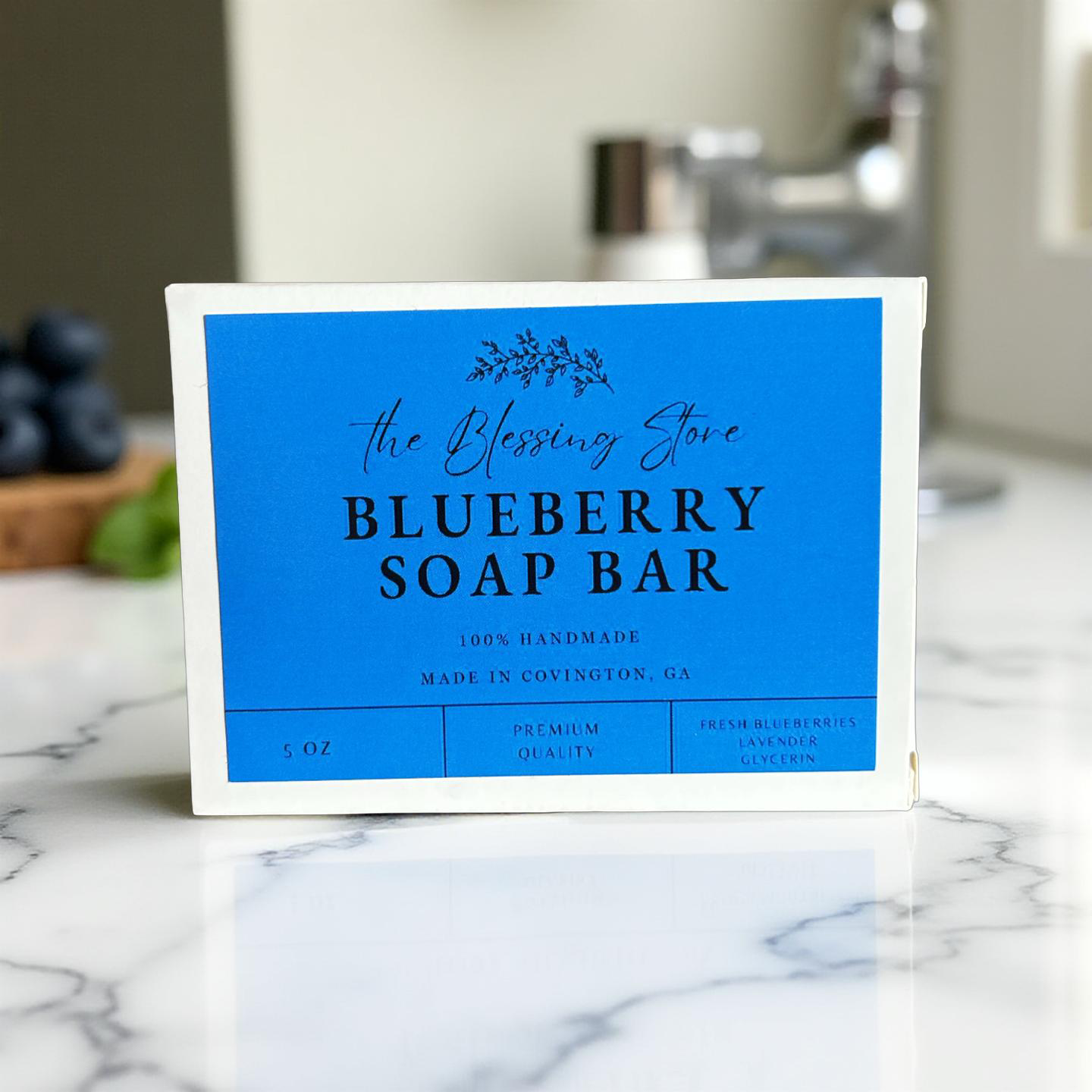 BLUEBERRY SOAP BAR 1pc