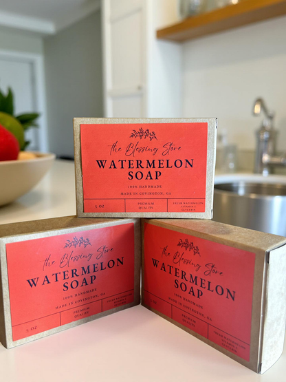 WATERMELON SOAP BAR 3PC