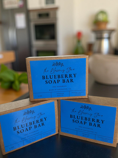 BLUEBERRY SOAP BAR 1pc